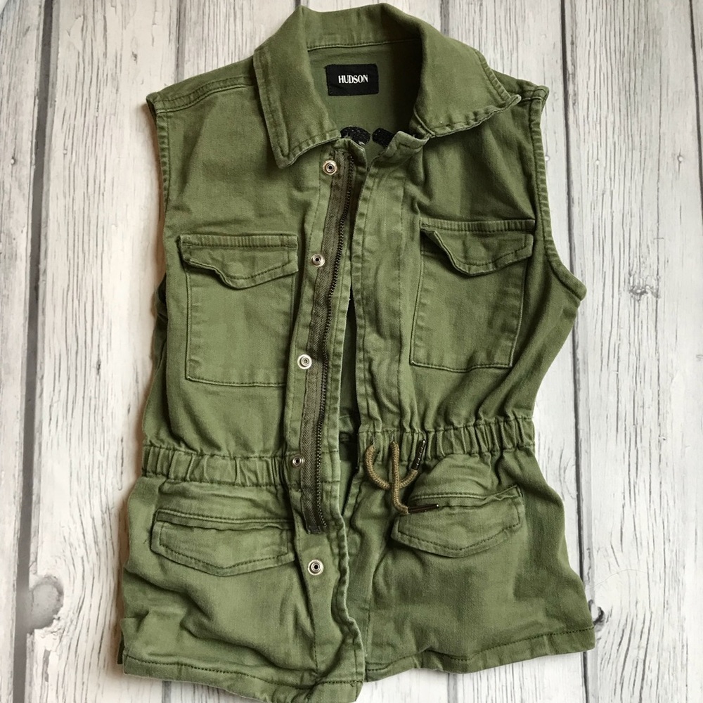 Hudson Olive Military Vest
